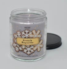 1 NEW BATH & BODY WORKS FRENCH BAGUETTE SCENTED CANDLE SINGLE WICK 7 OZ LIDDED