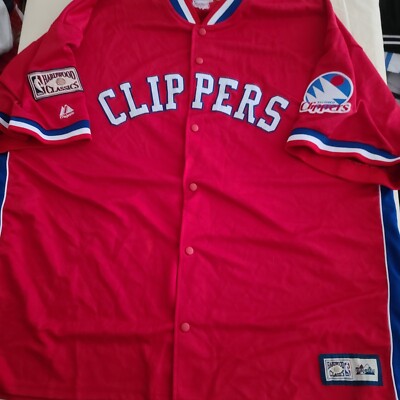 San Diego Clippers NBA Majestic Hardwood Classics Red Warm