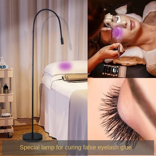 LED UV Ultraviolet Light Glue Curing Beauty False Eyelashes Grafting Floor Lamp - Afbeelding 1 van 10