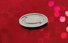 Vintage SWANK Tie Tack / Tie Pin Bright Silver Tone Oval Hatch Marks Smooth Mid