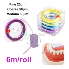 Dental Polishing Strip Roll 4mm Width 6m Length Resin Teeth Grinding Sanding