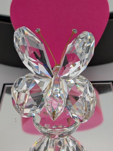 Swarovski Crystal~**BUTTERFLY**~Austria~NO BOX~2.25" X 2"~GOLD ACCENTS~7639 - Picture 5 of 9