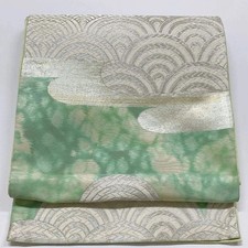 6052 Japanese Vintage Fukuro Obi Belt Kimono Fabric Silk Traditional