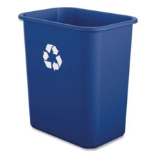Boardwalk 28QTRECYCLEB Recycling Container, 7 Gal, Polypropylene, Blue