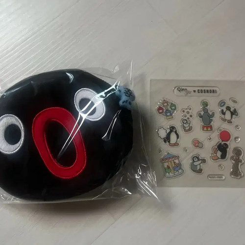 Pingu Pouch & Sticker Set Unopened for Diary Decoration Official