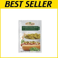 Quick Process Jalapeno Pickle Relish - Perfect for Hot Dogs & Barbecues, 12 Pack