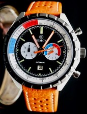 Orologio da uomo Semca uomo automatico NOS-STYLE retrò orologio da polso data cinturino in pelle*