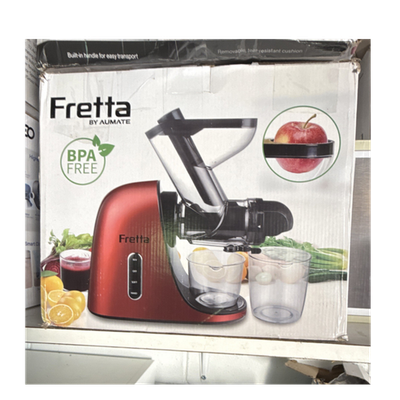 #ad Fretta JC 01 Masticating Juicer BPA Free Easy Clean Electric Red Black $18.69