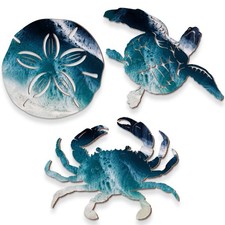 Jetec 3 Pcs Sand Dollar Wall Decor Beach Coastal cute style, Cute Style