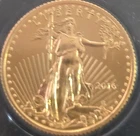 2016 US American Eagle .9999 1/10 oz. Pure Gold $5 dollar coin