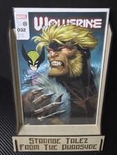 SIGNED&REMARK WITH COA WOLVERINE 32 SABRETOOTH VARIANT STEVE SCHUITT 