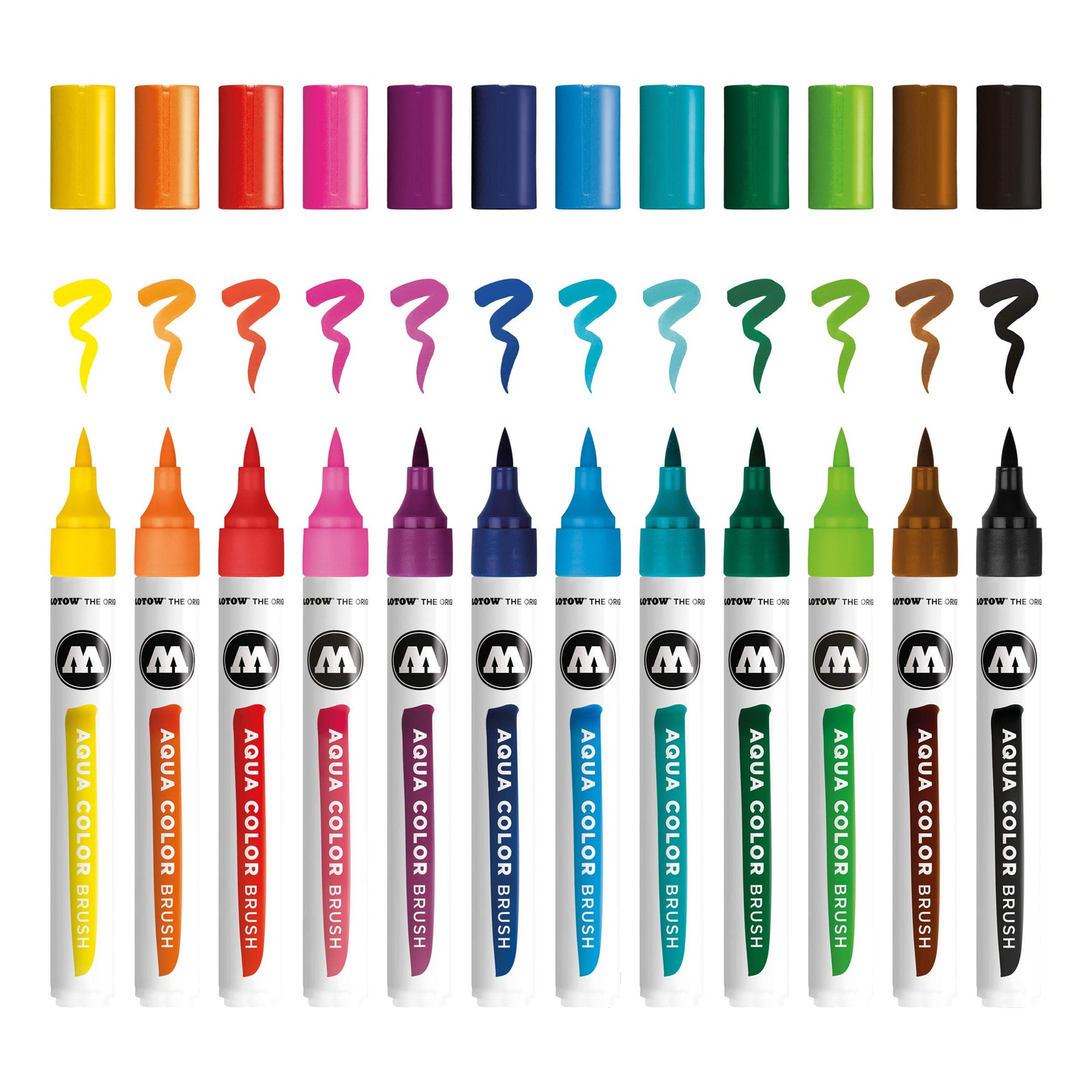 Molotow Aqua Color Brush Set marker MO200490 Case Basic Set 1 10190₽
