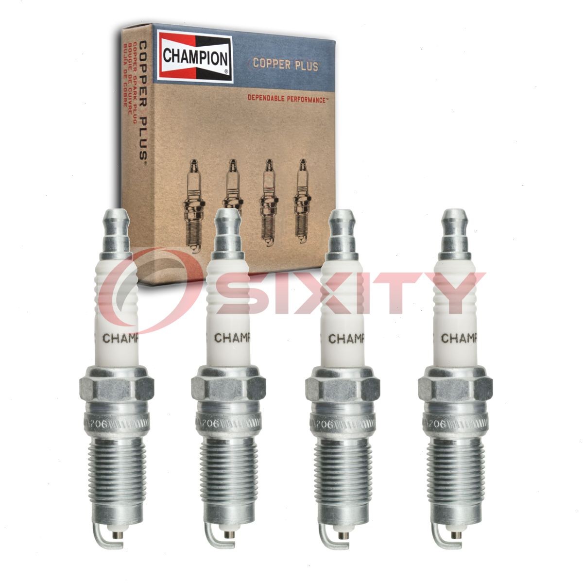 4 pc Champion Copper Plus Spark Plugs for 1984-1987 Mercury Lynx 1.6L 1.9L wx