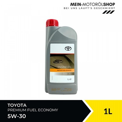 Original Toyota Premium Fuel Economy 5W-30 ACEA C2 API SN Motoröl 1 Liter