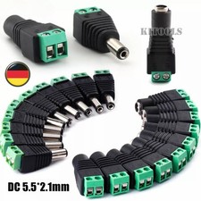 DC 5,5x2,1mm Steckverbinder Set Hohlbuchse Hohlstecker Netzteil Adapter Kupplung