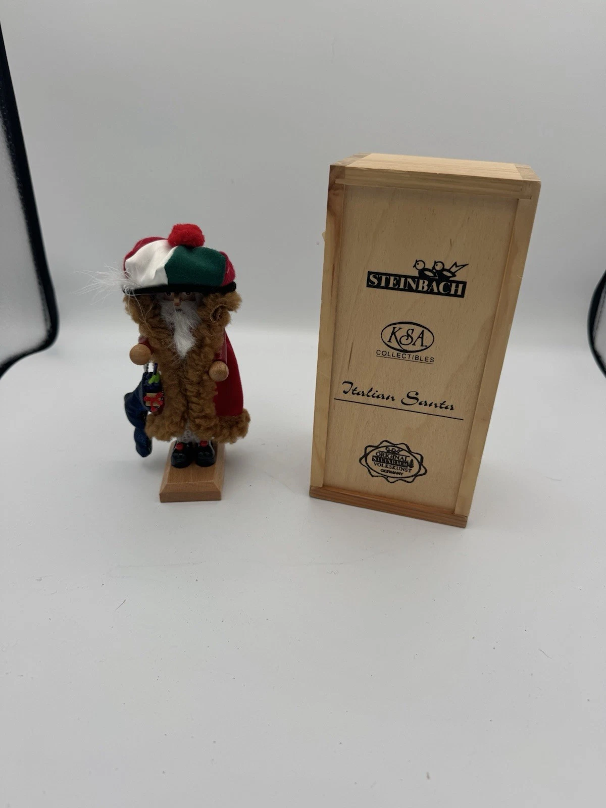 Steinbach Italian Santa Nutcracker With Original Box Signed