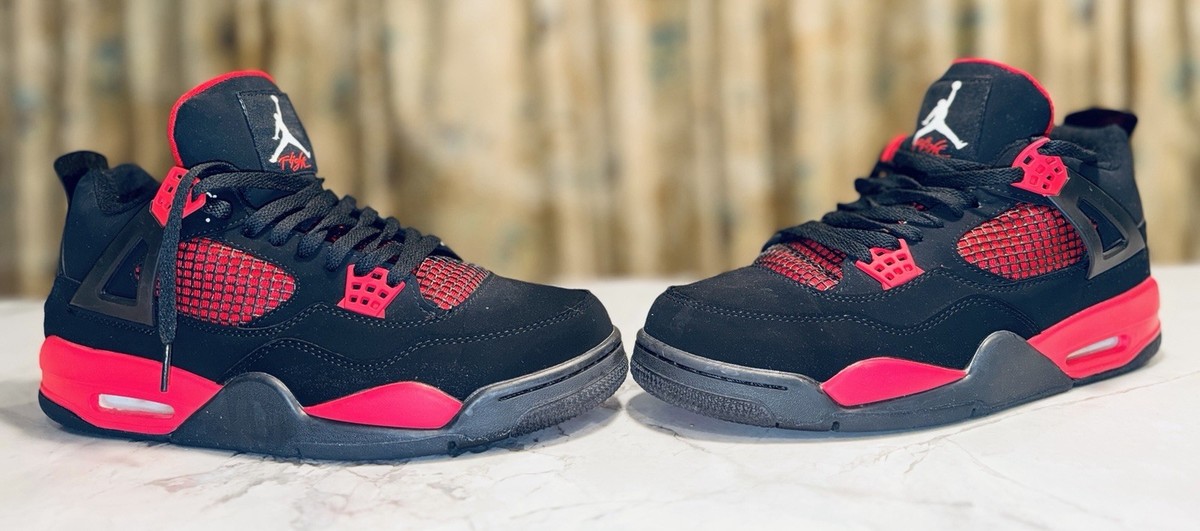 Size 11 - Nike Air Jordan 4 Retro 136013-063 Red Thunder | eBay