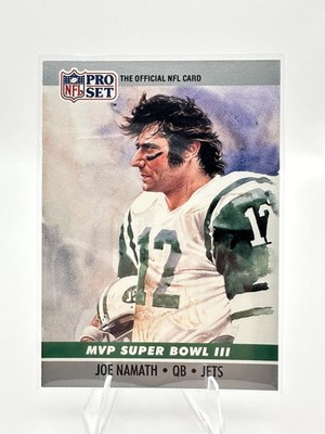 1990 Pro Set #3 Joe Namath Super Bowl MVP Collectibles NM