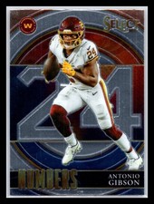 2021 Panini Select #SN-18 Antonio Gibson Washington Select Numbers NFL