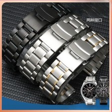 Quality Solid Stainless Steel Watch Band Strap Mens Metal Bracelet 18 20 22 24mm