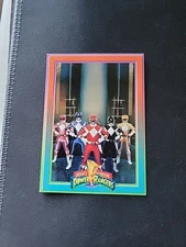 1994 Mighty Morphin Power Rangers #7 TEAM Power Foil Holo Card Short Print