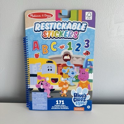 Melissa & Doug Blue's Clues You! Reusable Sticker Activity Book Letters Numbers