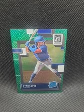 2022 Donruss Optic Rated Green Dragon Prizm /99 Otto Lopez #49 Rookie Blue Jays