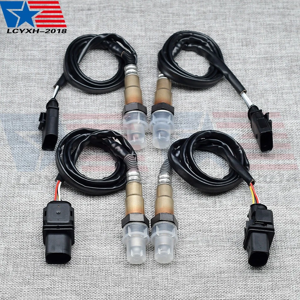 4x Sensor de oxígeno O2 aguas arriba + aguas abajo para Volkswagen Touareg 2007-2017 3,6 L V6 Foto 4 de 4