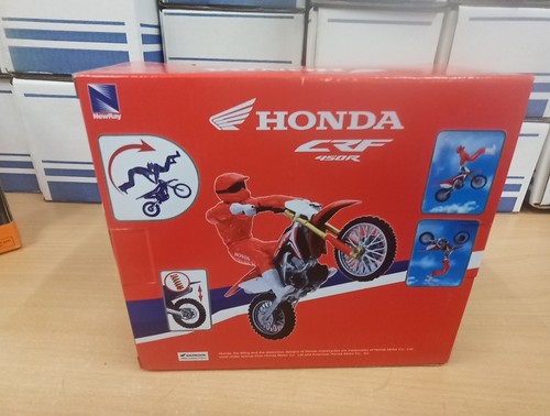 NewRay HONDA CRF 450 With Rider 1:12 Die-Cast Motocross MX Toy Model Bike - Picture 3 of 6