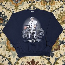 Dallas Cowboys 90s Vintage Navy Crewneck Sweatshirt XL Troy Aikman USA NFL 1999