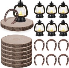 PCS Western Party Decorations Mini Cowboy Centerpieces Lantern with LED 18