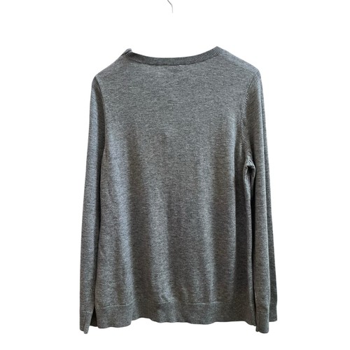 Talbots New Gray Lambswool Blend Polar Bear Pullover Sweater Petite Size XL - Picture 3 of 11