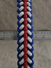 Sanctified Covenant 550 paracord bracelet. Red white and blue. 9.5 in long 