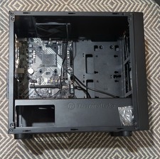 Thermaltake Black Steel Computer Case CA-1J1-00S1NN-00 USB Audio Front Ports