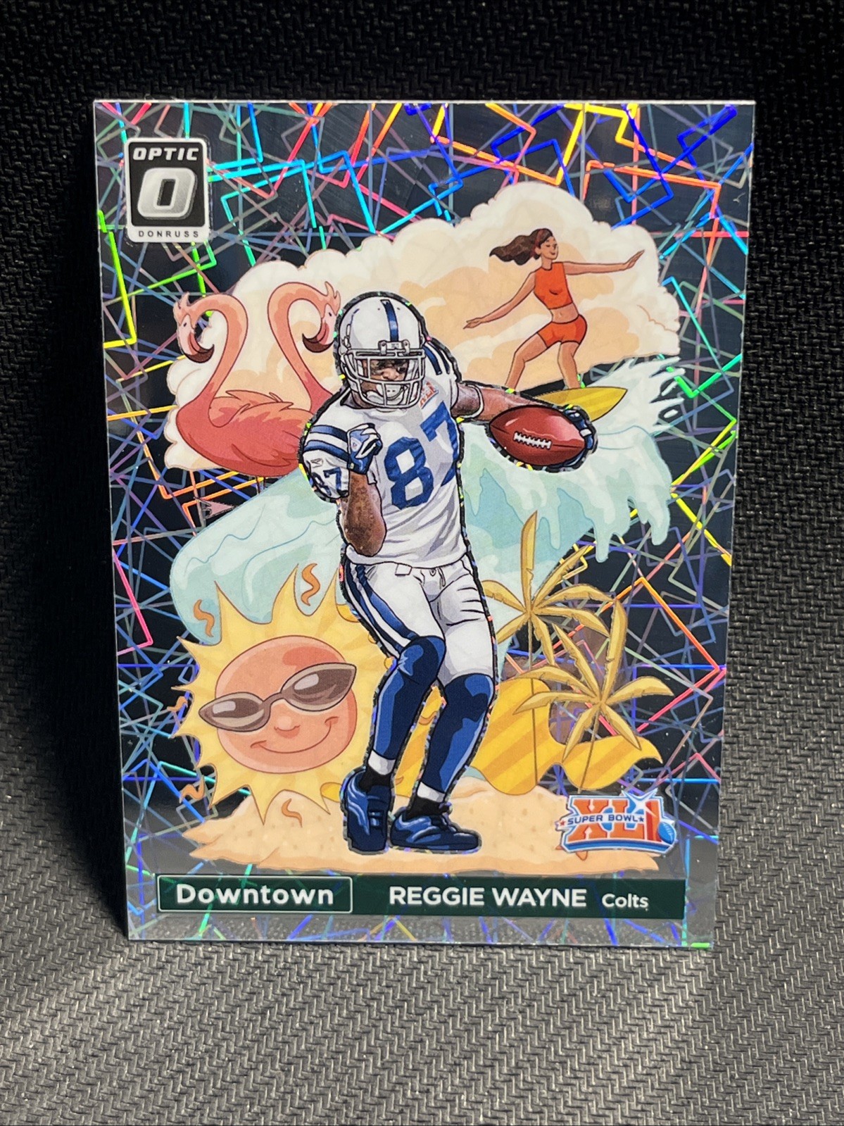 2023 Panini Donruss Optic Reggie Wayne Super Bowl Downtown Indianapolis Colts