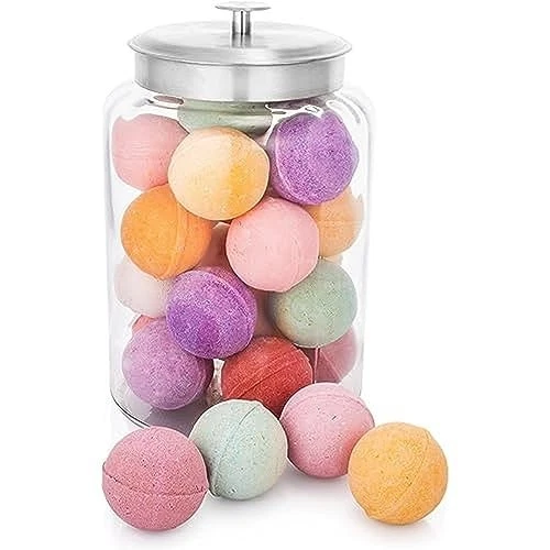 Anchor Hocking? 2.5 gal Glass Montana Jar With Aluminum Lid - 8 1/2"Dia x 13 - Image 4 of 4