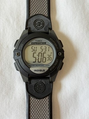 Timex Expedition Digital Watch Indiglo Compass Strap Works