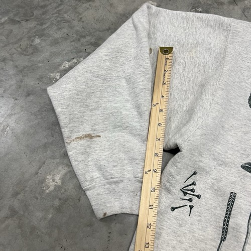 Vintage 1994 Relevant Products AOP Golf Graphic T Sweater Size XL Golf Clubs - Picture 2 of 7