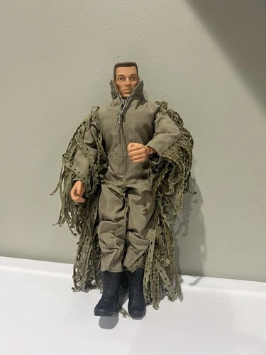 Vintage 1996 11 Inch GIJoe Action Figure with Ghille Suit Hasbro
