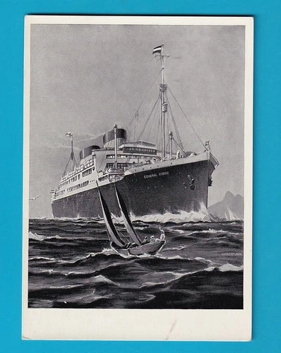 Original Postcard German Hamburg Sudamerikanische  GENERAL OSORIO