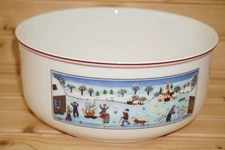 Villeroy & Boch Naif Christmas Round Vegetable Serving Bowl, 7 7/8"    (G25)