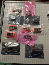 Lot of 11 7 segment LED displays and modules
