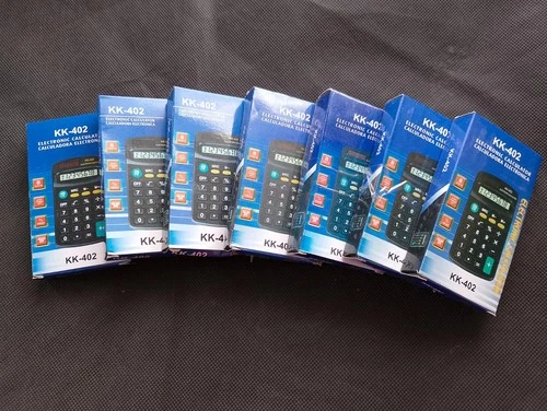 Pack 7 x Simple Calculator Basic Functions KK-402