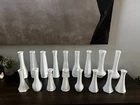 Milk Glass Bud Vases - Midcentury Collection - Please See Description B4 Buying