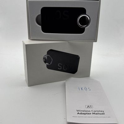 NIB Ikos A1 Wireless Carplay Adapter Convert Wired To Wireless For iPhone