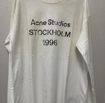 Acne Studios Stockholm 1996 Long Sleeve T-Shirt White Men's/Unisex Size