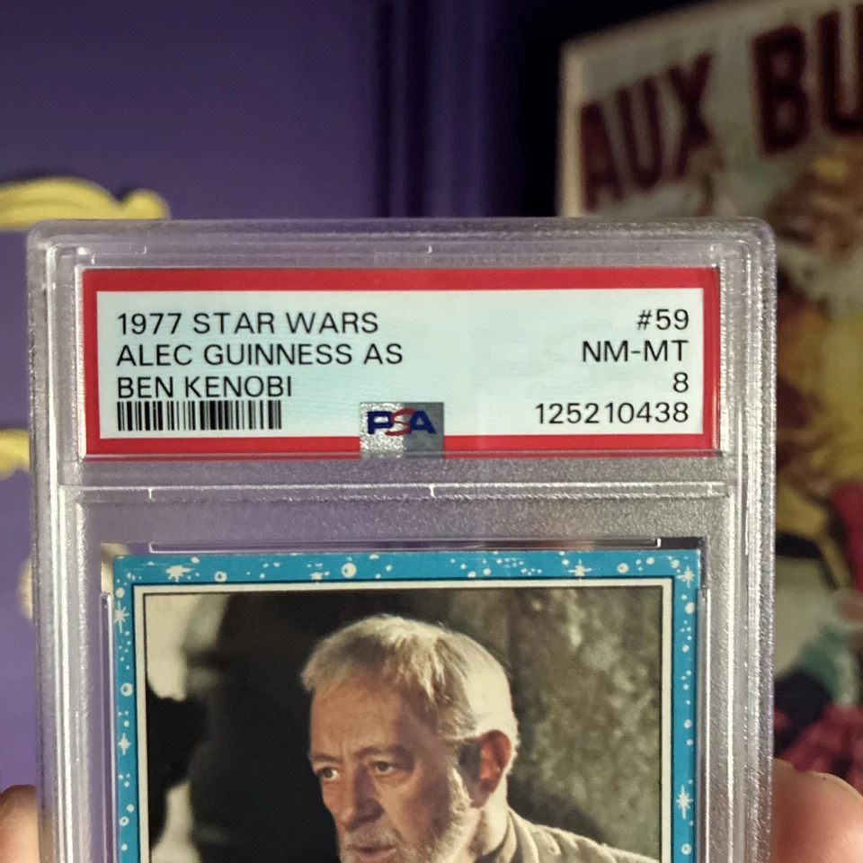 1977 vintage STAR WARS graded trading card #59 OBI-WAN KENOBI - PSA 8 - Image 2 of 4