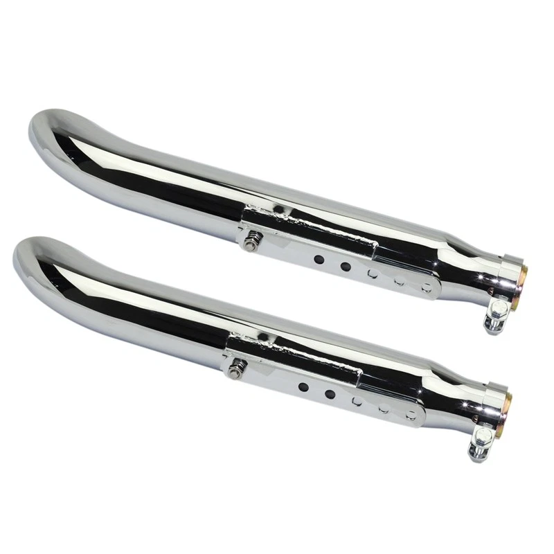 Par de silenciadores de escape para Harley Chopper Suzuki VL125 VL800 VL1500 Intruder Foto 4 de 4