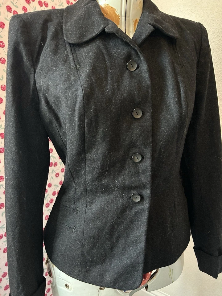 Blazer de lana para mujer años 40 Foto 2 de 3