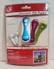 New GPX R1007 - Portable FM-Scan Radio w/ Interchangeable Faceplates  Earbuds